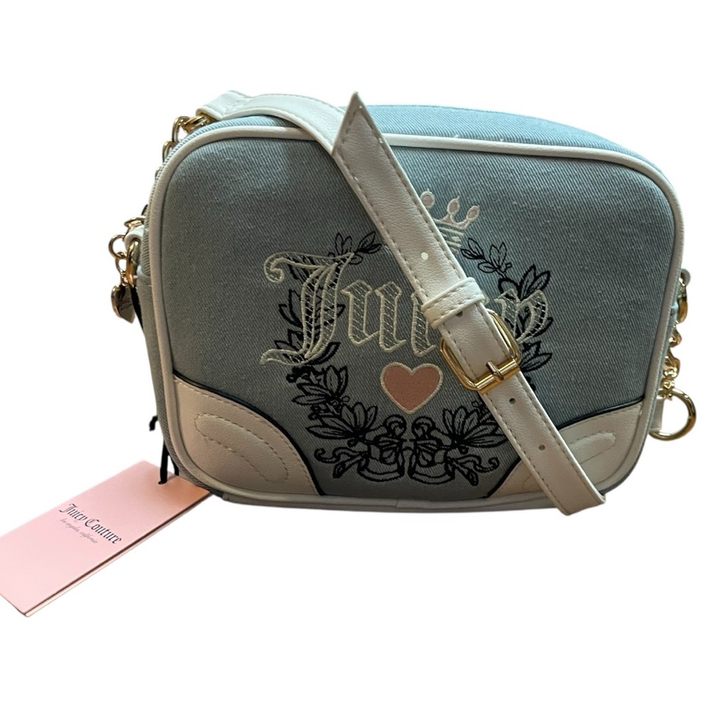 Juicy Couture Denim Heritage Crossbody NWT - Picture 8 of 16